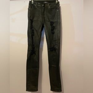 7 FOR ALL MANKIND RIPPED JEGGINGS